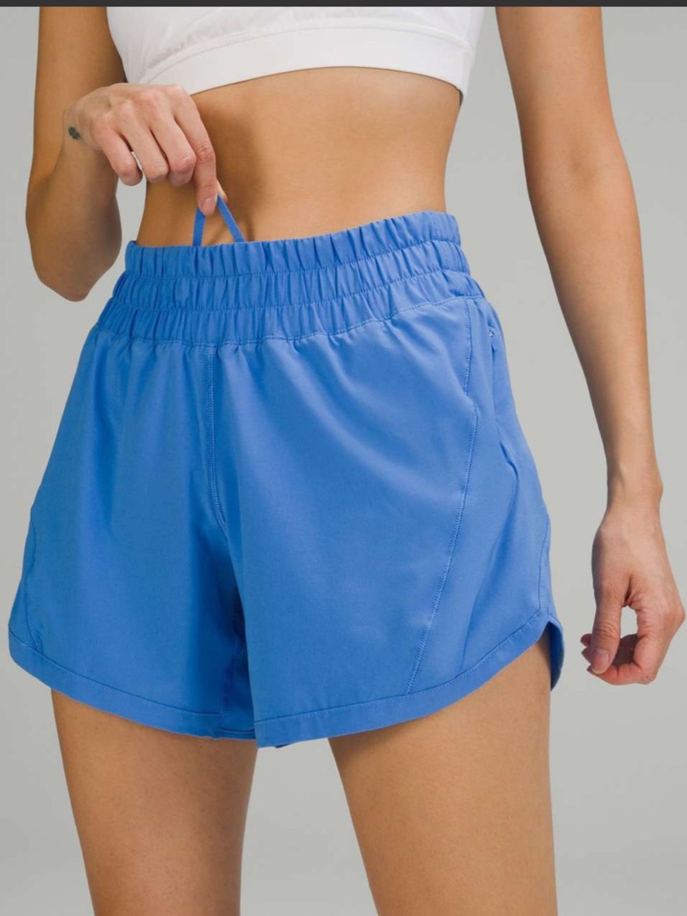 Lululemon Track That Running Shorts 5” Mid Rise Blue Nile Size 0 XS